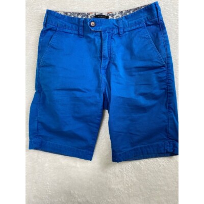 Ted Baker London Blue Shorts Chino Casual Summer Mens Size 28R **READ**