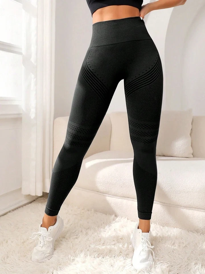 Leggins Donna Sportivi  Push up Leggins Anticellulite Fitness Pantaloni Palestra - Image 4 of 4