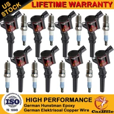 8Pack Ignition Coil & Iridium Spark Plug For Ford E-350 Econoline 5.4L 1997-1998