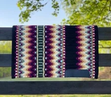 Western Show Horse Riding Handmade Base Saddle Pad Wool in 34*42