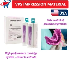 AMGoods LIGHT BODY VPS PVS Dental Impression Material REGULAR Set 50ML Cartridge