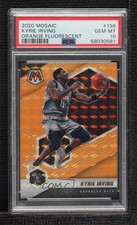 2020 Panini Mosaic Fluorescent Orange Prizm 8/25 Kyrie Irving PSA 10 GEM MT 1k0s