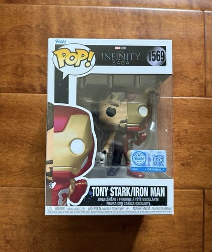 Funko POP! Split Tony Stark/Iron Man #1569 Marvel Infinity Saga FAST SHIP 🚚