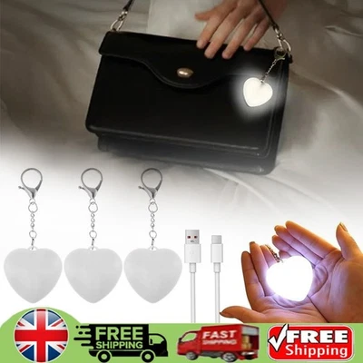 1~3x Heart Pattern Touch Sensing Light Portable Handbag Light LED Creative Gifts
