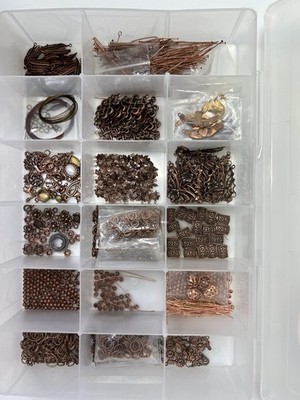 Large Lot Of Copper Jewelry Making Findings- Box 8