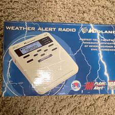 Midland WR-100 All Hazards Weather Alert Radio w/ Power Adapter Box, White