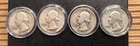 🔥 1940-64 Washington Quarter 90% Silver Circulated $1 Face Value 4 Quarters🔥