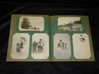 Antique Art Noveau Post Card Album Lot 82 Holiday Japan Native American 1920s