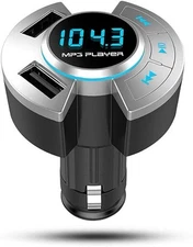 Bluetooth FM Transmitter for Car, Bluetooth 5.0 Wireless Radio Adaptor Car Kit 