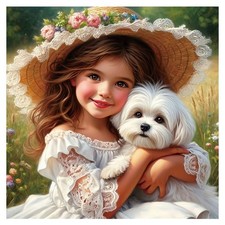 Dog Diamond Painting Kits for Adults, Diamond Art Kits for Beginners, DIY 5D Di