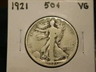1921  Walking Liberty Half    Item # 12654