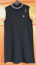 New Fred Perry Amy Winehouse black  dress size 14 ( #306 )