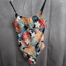 Hurley Women's Size Small Floral 1 Piece Swimsuit Strappy Tropical