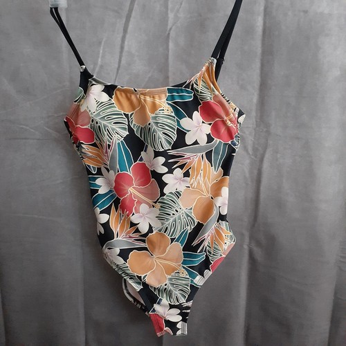 Hurley Women's Size Small Floral 1 Piece Swimsuit Strappy Tropical