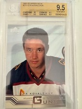 UD Ilya Kovalchuk 2000-01 Rookie RC BGS 9.5