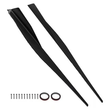 Side Skirt Extension Lip for Corvette C8 2020-2022 Gloss Black Panel Carbon Look