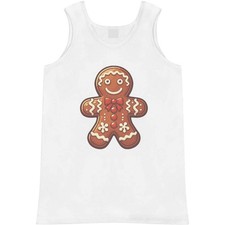 'Gingerbread Man With Bow Tie' Adult Vest / Tank Top AV049593 
