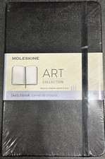 Moleskine Art Sketchbook, Hard Cover, Medium 4.5" x 7" Plain/Blank, Black, 88