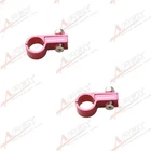 US SHIP 2PCS AN6 6AN -6AN ALUMINUM LINE CLAMP ( ID 14.3MM ) HOSE CLAMP RED