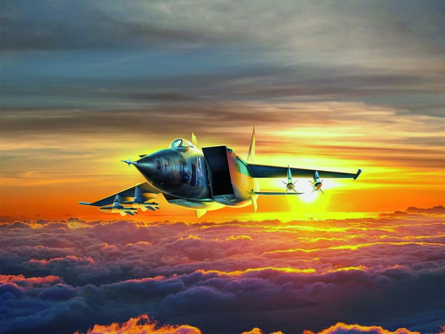 ICM 1:72 MiG-25 BM Soviet Strike Aircraft Plastic Model Kit