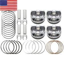 4x Piston & Rings Kit For 14-18 Hyundai Kia Soul Forte 2.0L Oversize +0.50MM