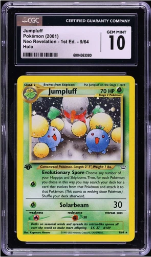 2001 Pokemon Neo Revelation 1st Edition Holo Jumpluff #9 CGC 10 GEM MINT