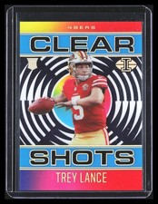 Trey Lance 2021 Illusions Clear Shots Rookie Light Blue /299 #CS-18 49ers B011