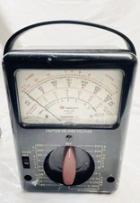 Vintage Triplett Model 630-PL Multimeter Type 4 OHM meter Tested Works Collector