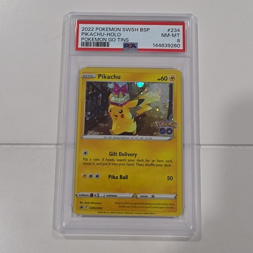 Pikachu graded PSA 8 for sale on eBay