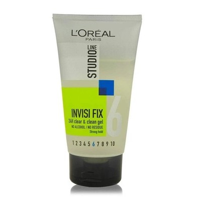 L'Oreal Paris Men's Hair Styling Gel - Invis Fix Clean Gel, No. 6 | 150 ml