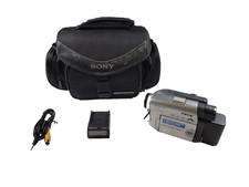 Sony Handycam DCR-DVD201 DVD Camcorder with 10x Optical Zoom, Bundle