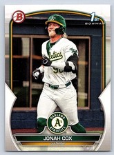 100x  JONAH COX  A's  RC 1st card 2023 BOWMAN DRAFT #BD-135   100cardlot