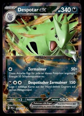 Despotar ex 064/131 Holo Prismatic Evolutions NM Pokemon Karte Deutsch