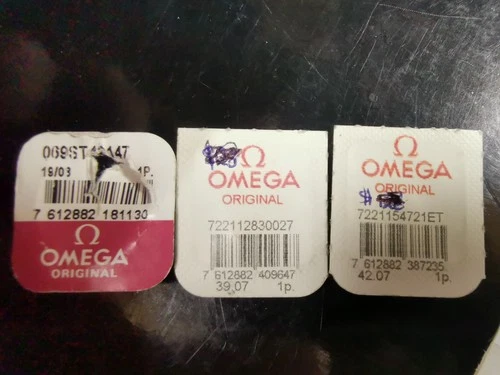 Lot Omega 1154 SEAMASTER 30OM Balance Wheell CROWN & Wheell.