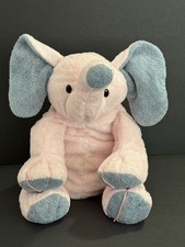 Ty Pluffies 2004 Winks Plush 13 Inch Large Pink Stuffed Elephant STRING FLAW