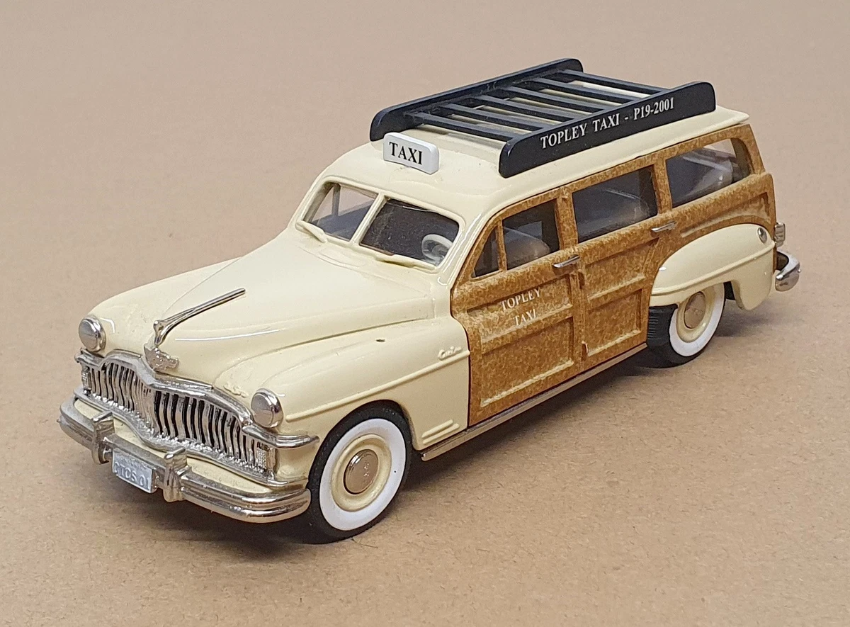 Miniature Brooklin 1/43 DeSoto Station Wagon 1949 - Taxi, Métal Blanc, Collection