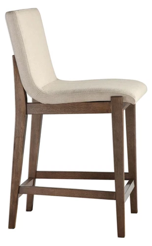 Uttermost Klemens Linen Counter Stool - Picture 3 of 6