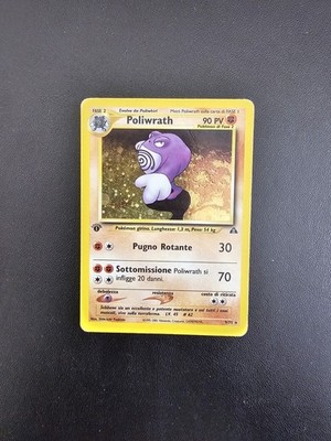 Pokemon Karte Holo Poliwrath 9/75 Neo Discovery Wizards Italienisch