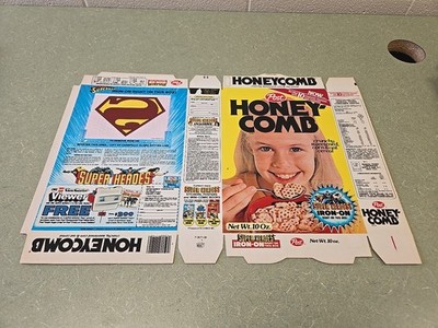 Vintage 1979 Post Honey-comb DC Comics Super Heroes Iron-ons, NOS! Superman