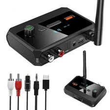 Wireless Digital Display Bluetooth Receiver Audio Receiver Adapter for Car Home