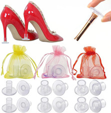 9 Pairs Clear High Heel Protectors Heel Stoppers for Wedding Mates Bridesmaid Sm