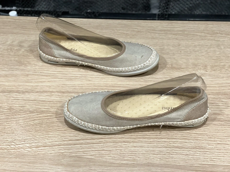 Mocasines Columbia talla 6,5 VULC N VENT BETTIE de lona tostada británica 7,5 Foto 4 de 4