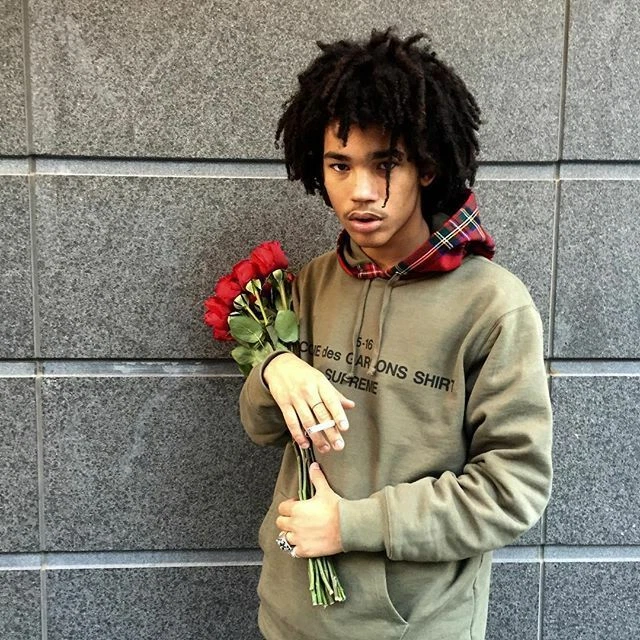 Felpa con cappuccio Supreme Comme Des Garcons oliva grande