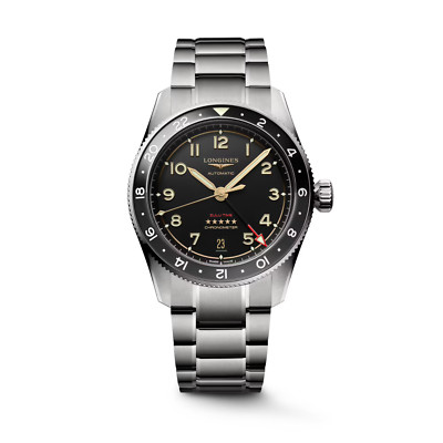 Longines Spirit Zulu Time Titanium 39 MM Anthracite Dial Auto Watch L38021536