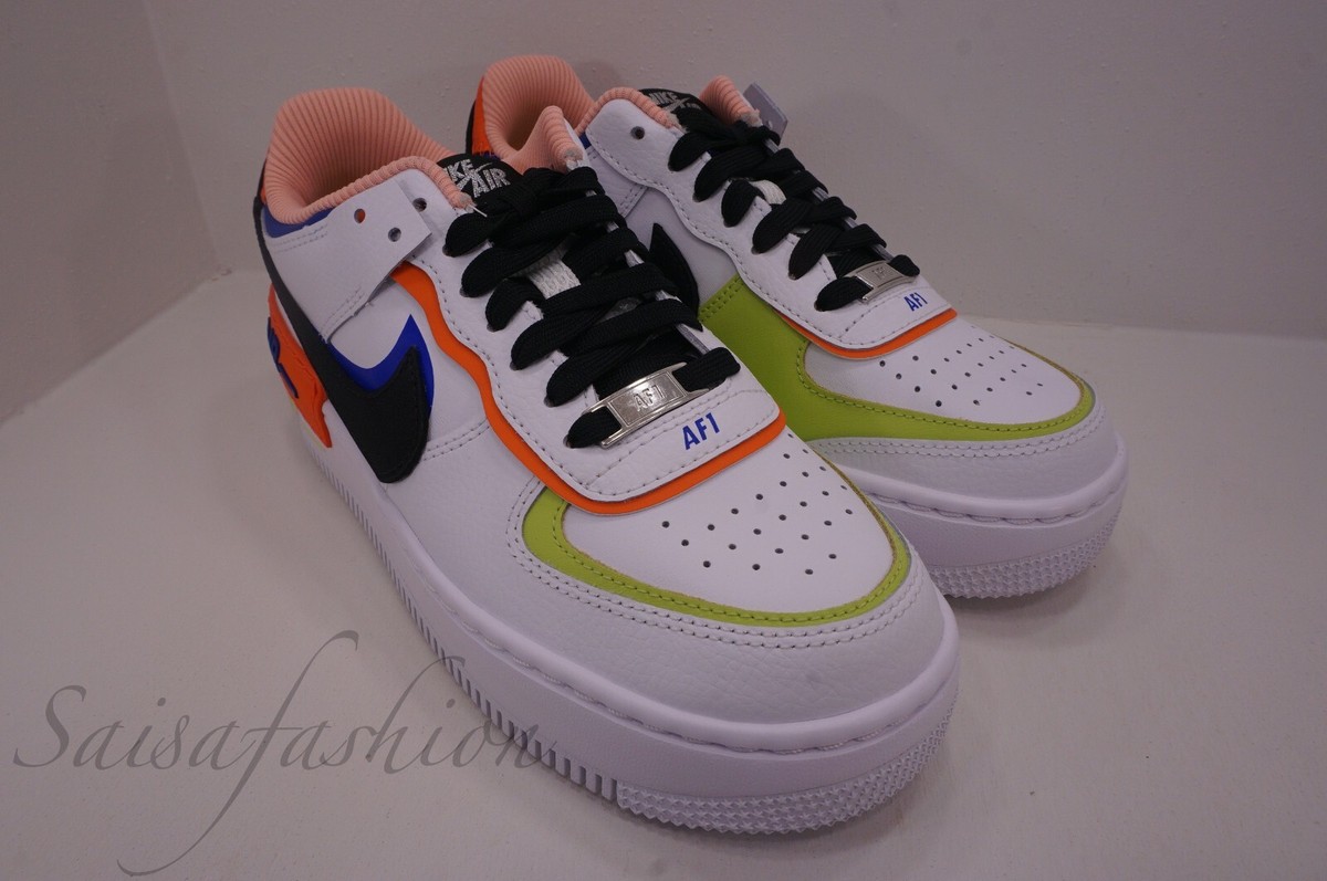 Size 7 - Nike Air Force 1 Shadow White Multi W for sale online | eBay