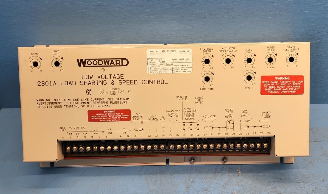 Woodward 9905-022 Low Voltage 2301A Load Sharing and Speed