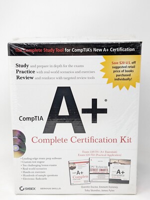 CompTIA A+ Complete Certification Kit set 3 book exam 220 701 702 NEW