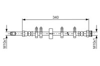 Bosch 1 987 481 667 Bremsleitung FüR Iveco