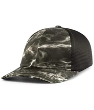 Mossy Oak Trucker Pacflex Cap Elements Agua Blacktip/Black/Elements Agua Blac...