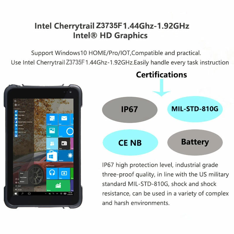 WIFI 4G Windows 10 Rugged Tablet PC Logistics Mobile Phone 2D Barcode Scanner - Image 4 of 4